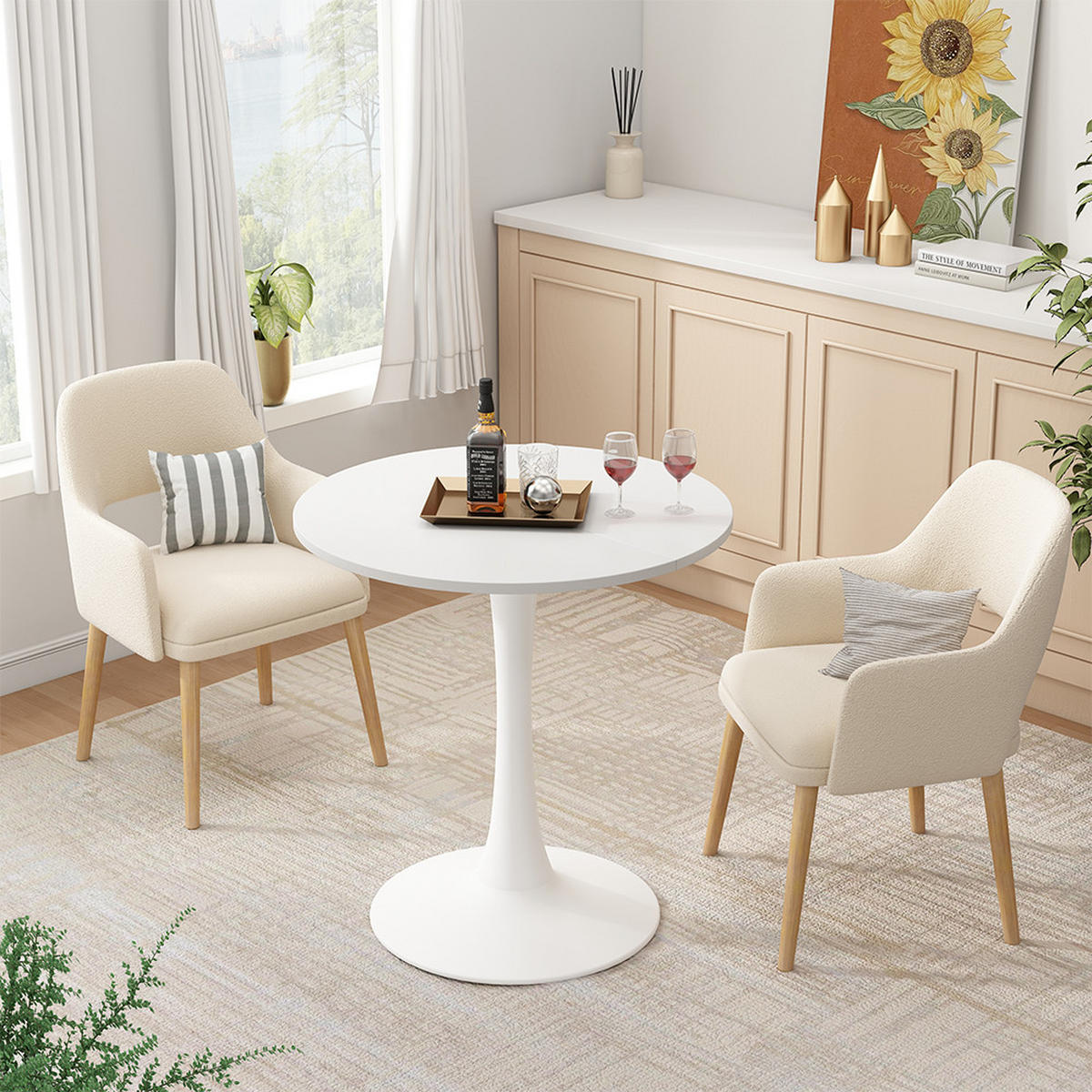 Weiß, Holzwerkstoff (70/70/73cm) - Vicco