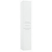 BADSCHRANK 2D1SZ1K Weiß 30/28/172 cm - Weiß, Holzwerkstoff (30/172/28cm) - Matkam Möbel