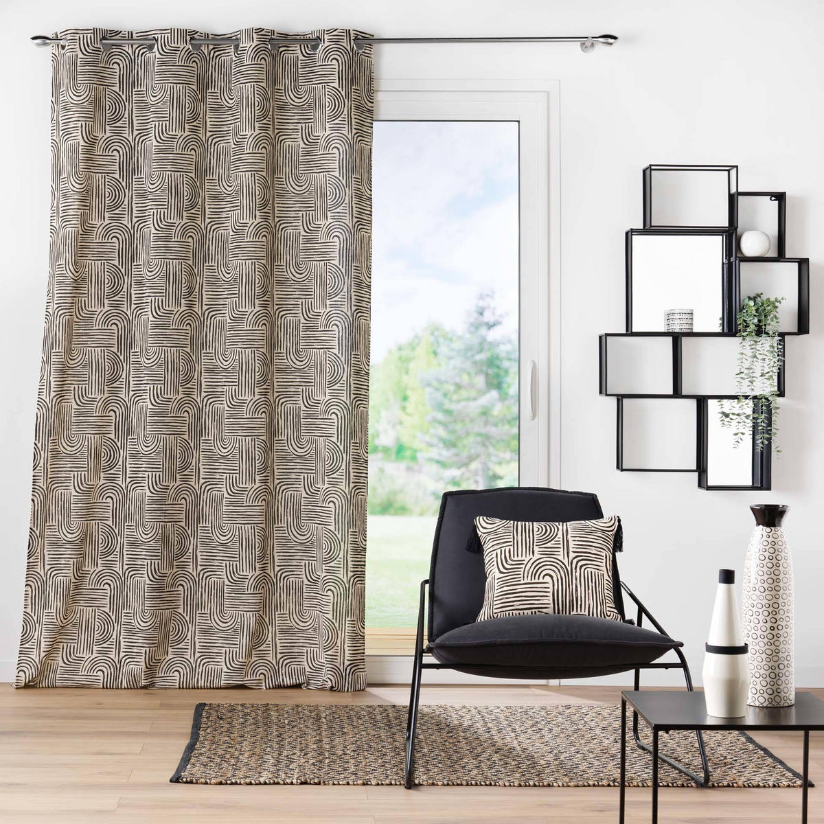 ZIERKISSEN Pandore 45/45 cm - Schwarz, Textil (45/45cm) - Douceur d´intérieur