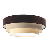 HÄNGELEUCHTE Beige 60/20 cm - Braun, Kunststoff (60/1.5/20cm) - ONZENO