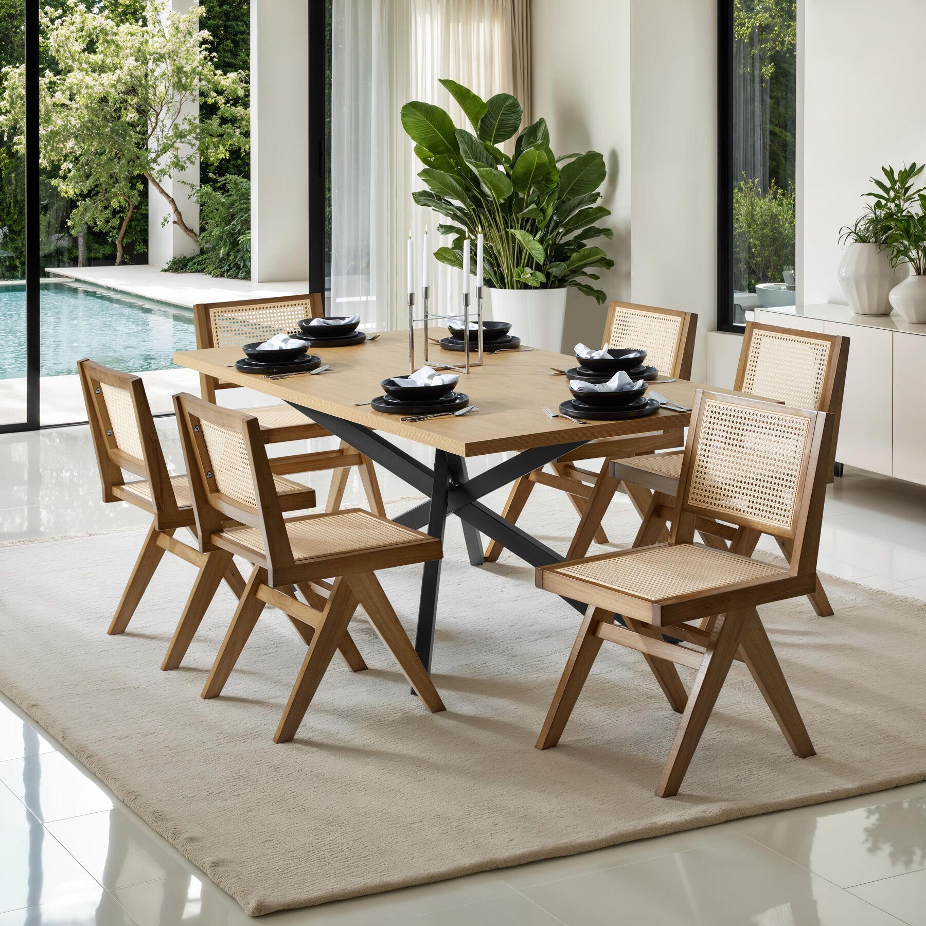 Thumbnail - tectake Holzstuhl, Eiche, Holz, 48.5x83x53.5 cm, Esszimmer, Stühle, Esszimmerstühle, Vierfußstühle