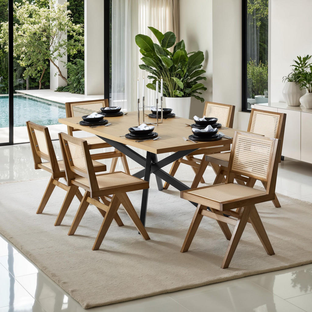 Thumbnail - tectake Holzstuhl, Eiche, Holz, 48.5x83x53.5 cm, Esszimmer, Stühle, Esszimmerstühle, Vierfußstühle