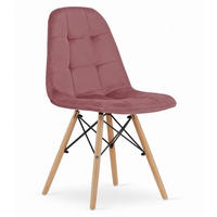 ESSZIMMERSTUHL Dunkelrosa Velours, Bequem Für Wohnzimmer, Küche Oder Büro - Pink, Textil (46/86/53cm) - Best For Home