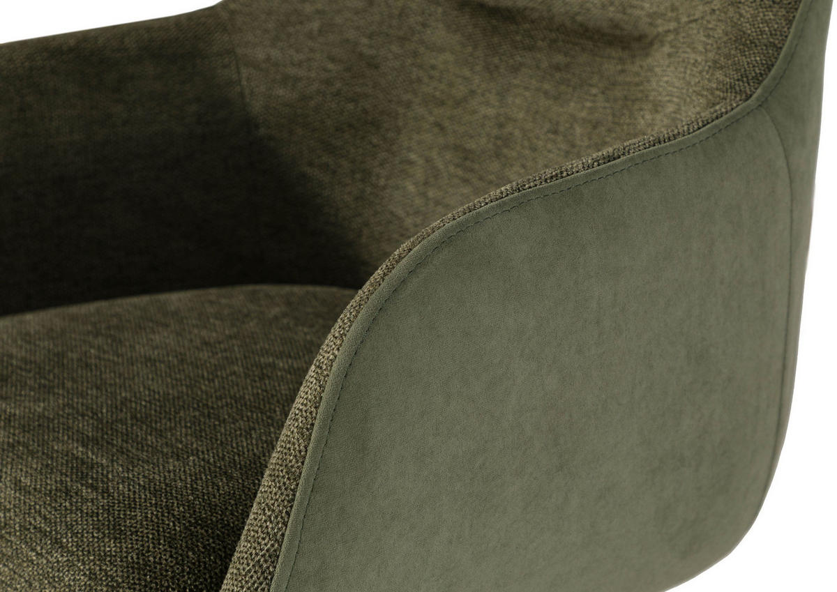 STUHL 100% Polyester 60 x 61 x 86 cm grün POLSTERSTÜHLE #02 - Grün, Kunststoff (60/86/61cm) - Massivmoebel24