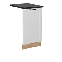 GESCHIRRSPÜLBLENDE R-Line Weiß Landhaus 45 cm , AP Anthrazit - Honigeiche/Eiche Wotan, Holzwerkstoff (45/81.8/1.6cm) - Vicco