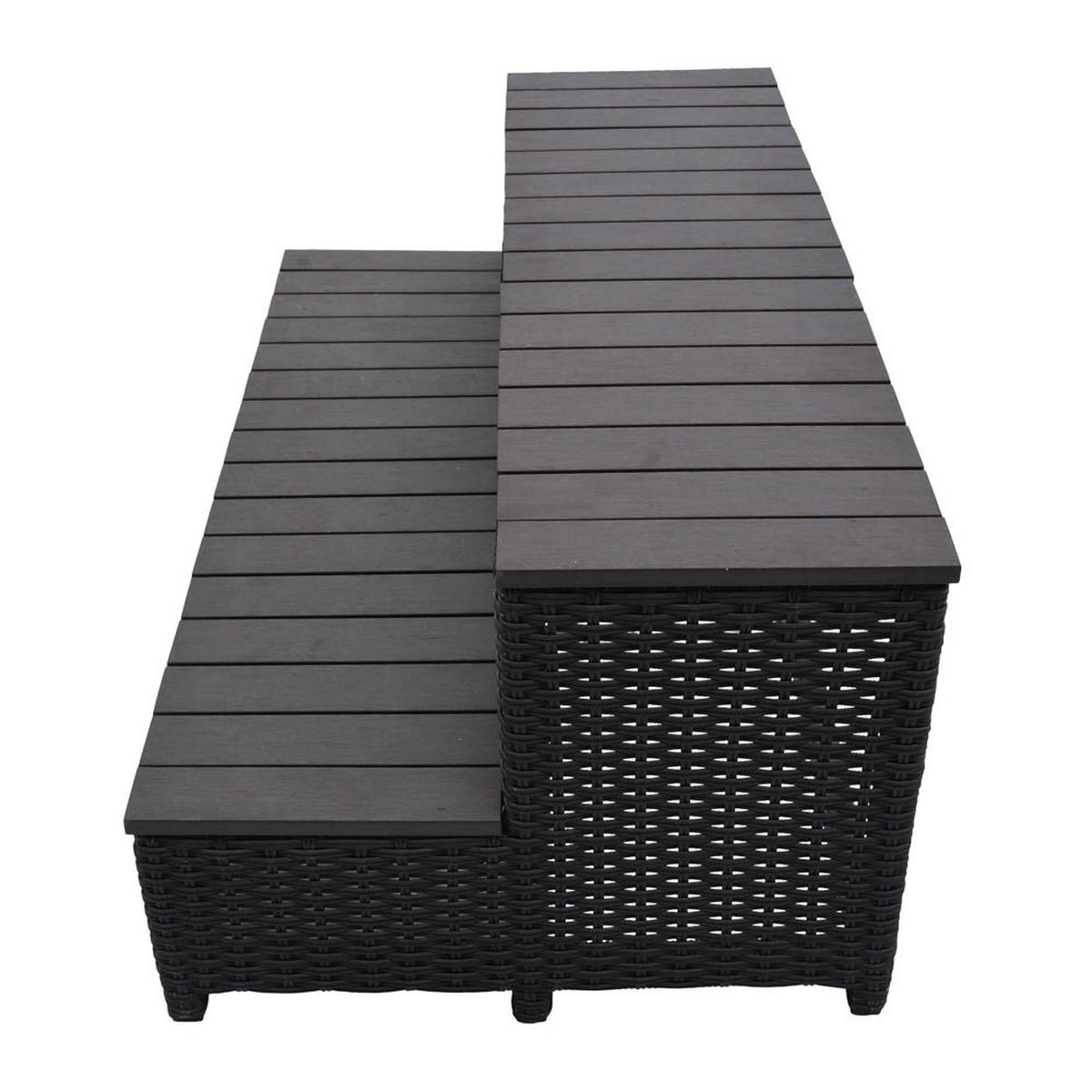 WHIRLPOOL TREPPE Rattan Treppe - Braun, Naturmaterialien (106/43/56cm) - Canadian Spa Company
