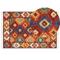 KELIM-TEPPICH Zovuni 230/160 cm - Multicolor, Textil (160/230cm) - Beliani
