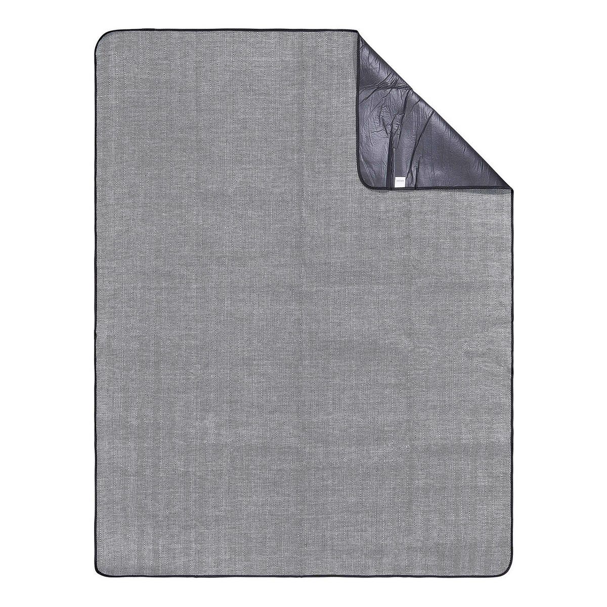 PICKNICKDECKE Wanderlust - Schwarz, Kunststoff/Textil (200/150cm) - Butlers
