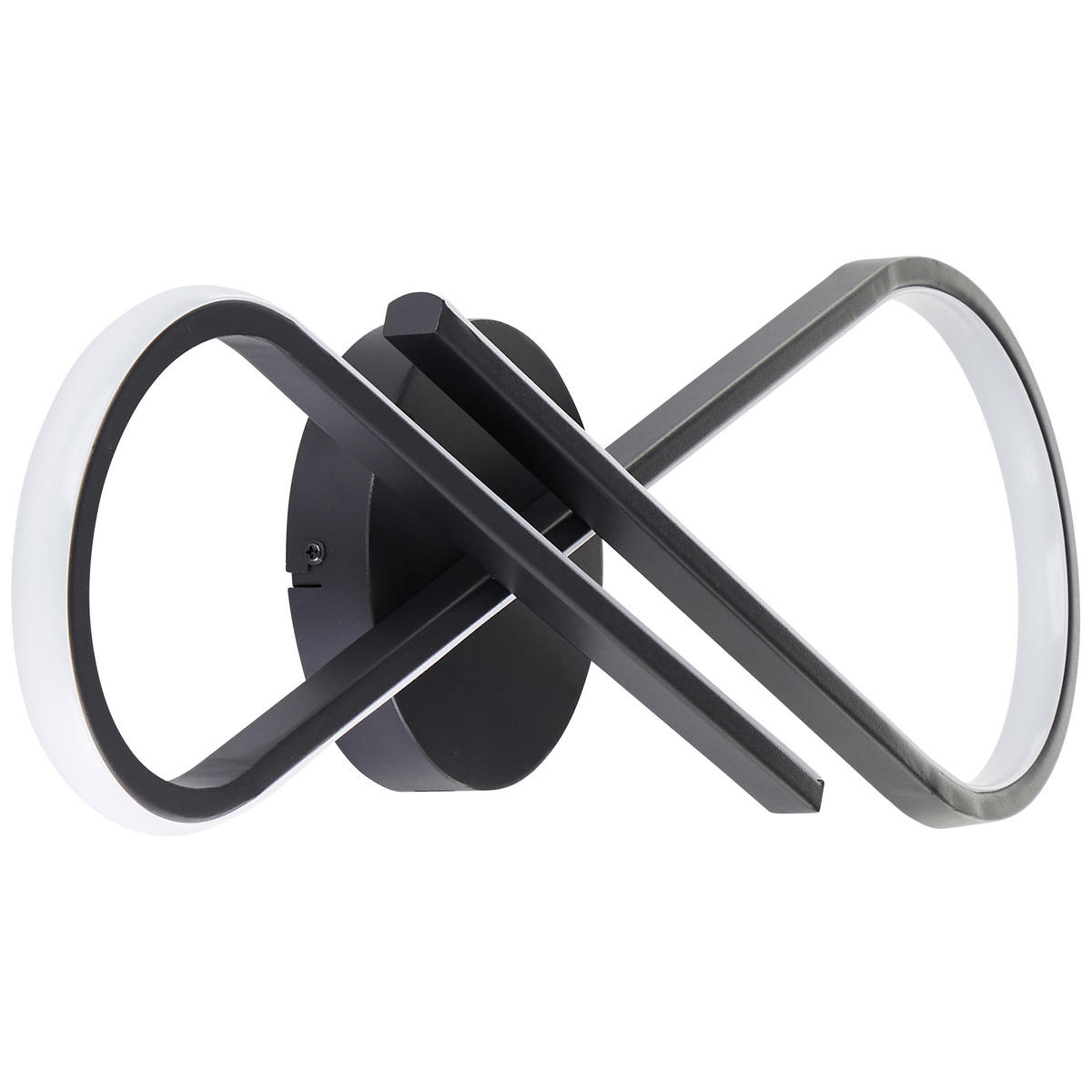 LED DECKENLEUCHTE Hinton Schwarz 20/65,5/7 cm - Schwarz, Kunststoff (20/65.5/7cm) - Brilliant