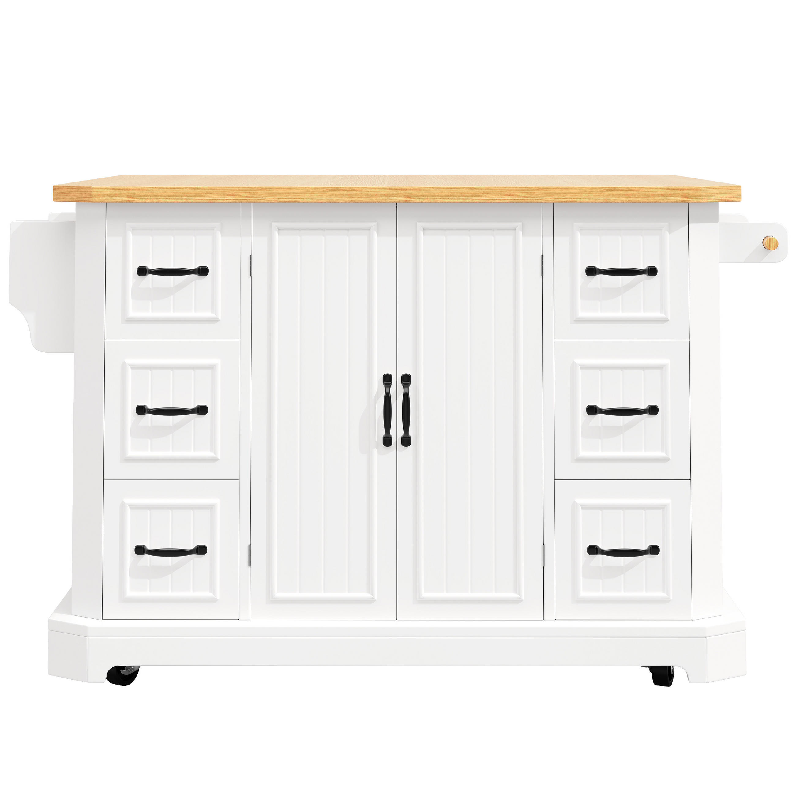 KÜCHENINSEL Weiß 120/75/91 cm - Weiß, Holzwerkstoff (120/91/45cm) - PANGIVO