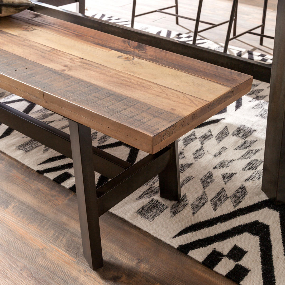 SITZBANK - Pinie massiv - Braun, Holz (170/45/40cm) - home24