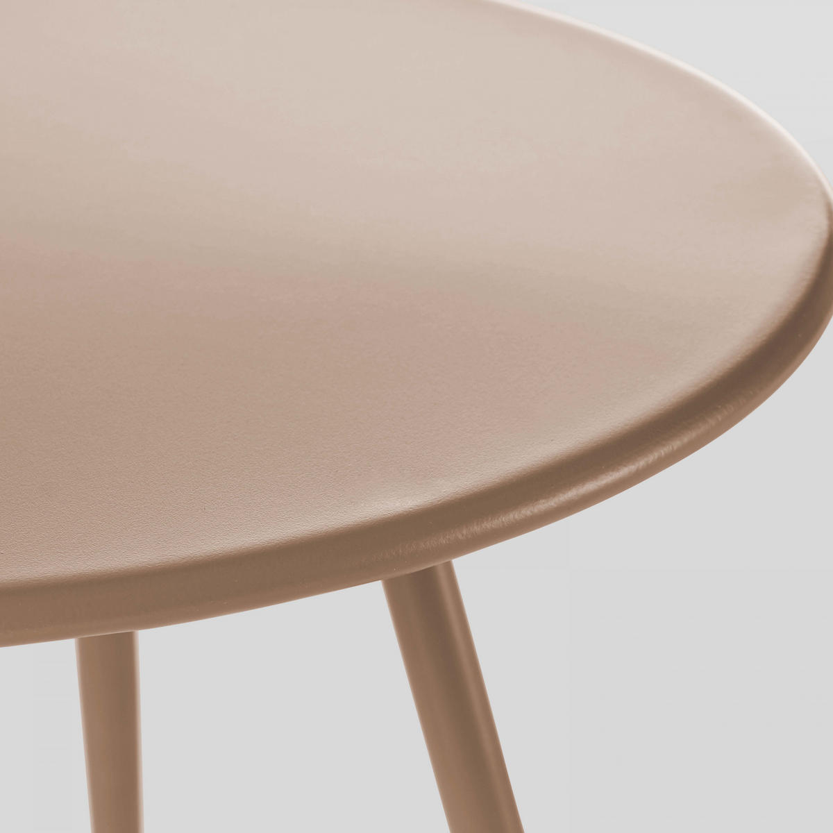 GARTEN-LOUNGETISCH, Taupe - Taupe, Metall (40/40/30cm) - Oviala