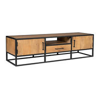 TV-MÖBEL Denver Braun 45/180/50 cm - Braun, Holz (180/50/45cm) - Starfurn