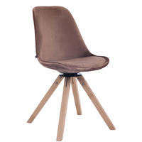 ESSZIMMERSTUHL Troll Samt, Gestell Buchenholz Square Natura Braun - Braun/Naturfarben, Holz/Buchenholz (48/84/56cm) - TPFLiving