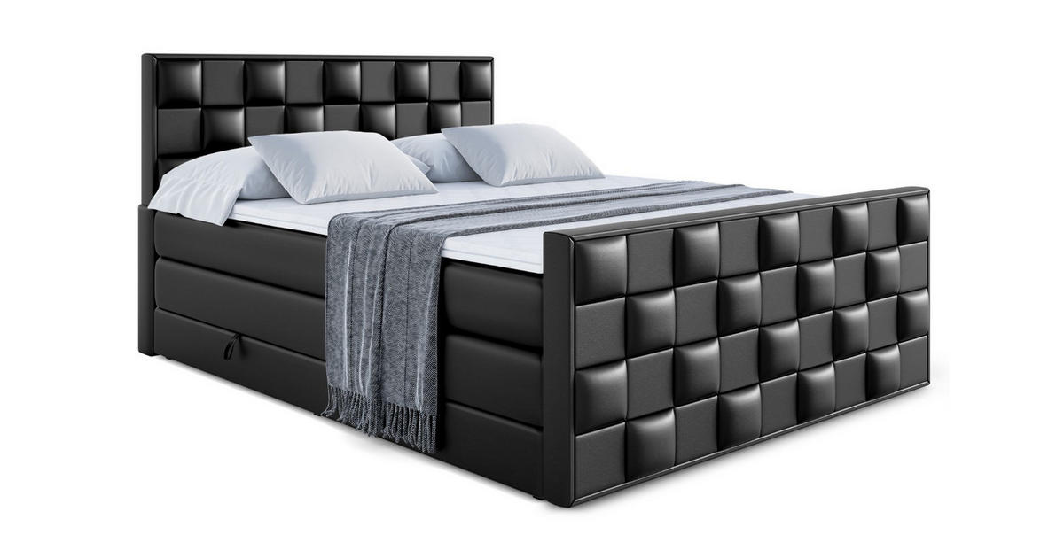 ALTDECOR BOXSPRINGOVÁ POSTEL s matrací H3/H4 - ZAFIRA KING - 140x200 cm ...