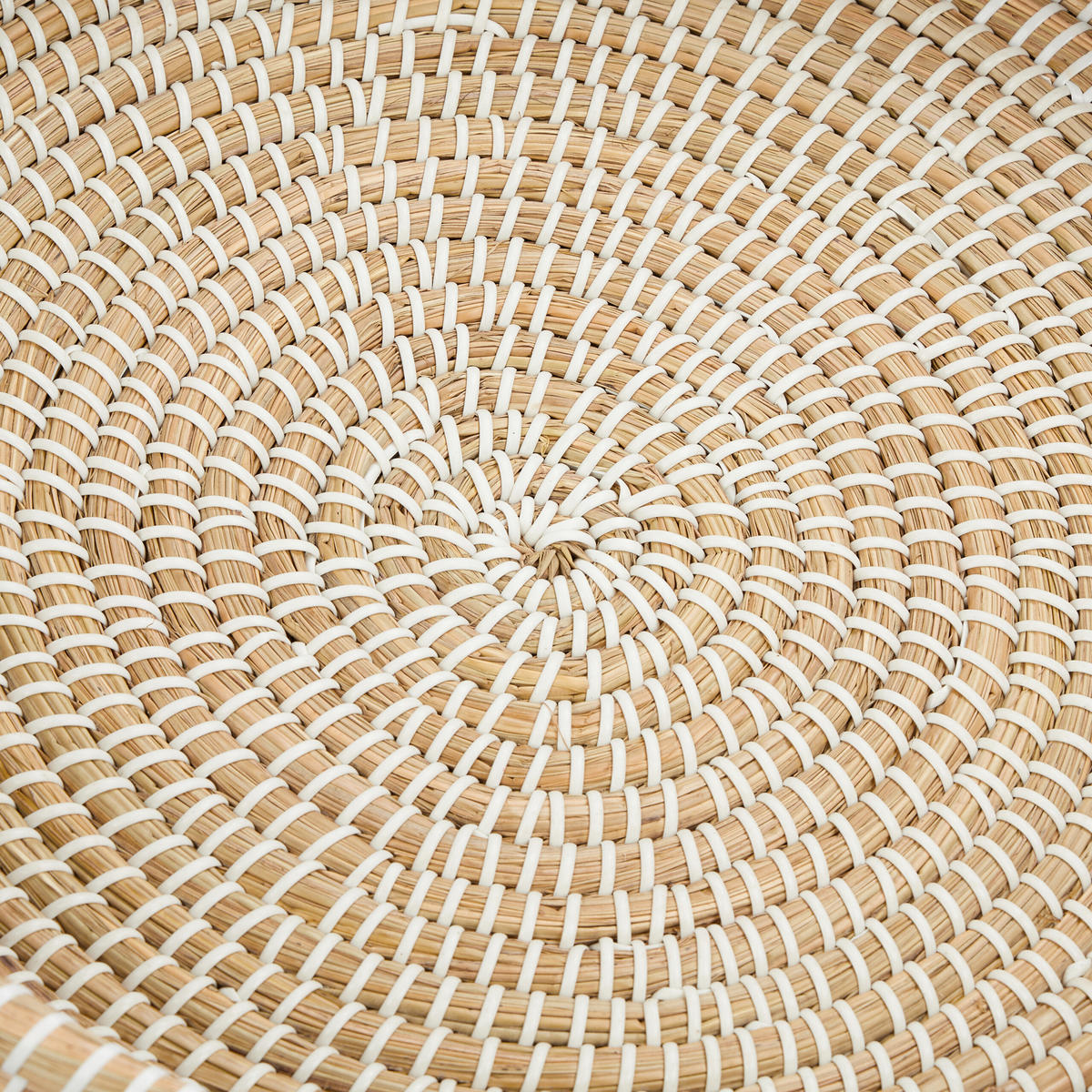 SERVIERTABLETT - Hellbraun, Kunststoff/Textil (43/10/43cm) - Relaxdays