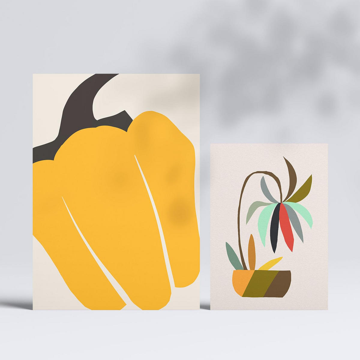 POSTER Set Mit 6 Wesentlichkeit In Blume Zusammenfassung A3 & A4 Rahmenlos - Klar, Papier (29/3cm) - Nacnic