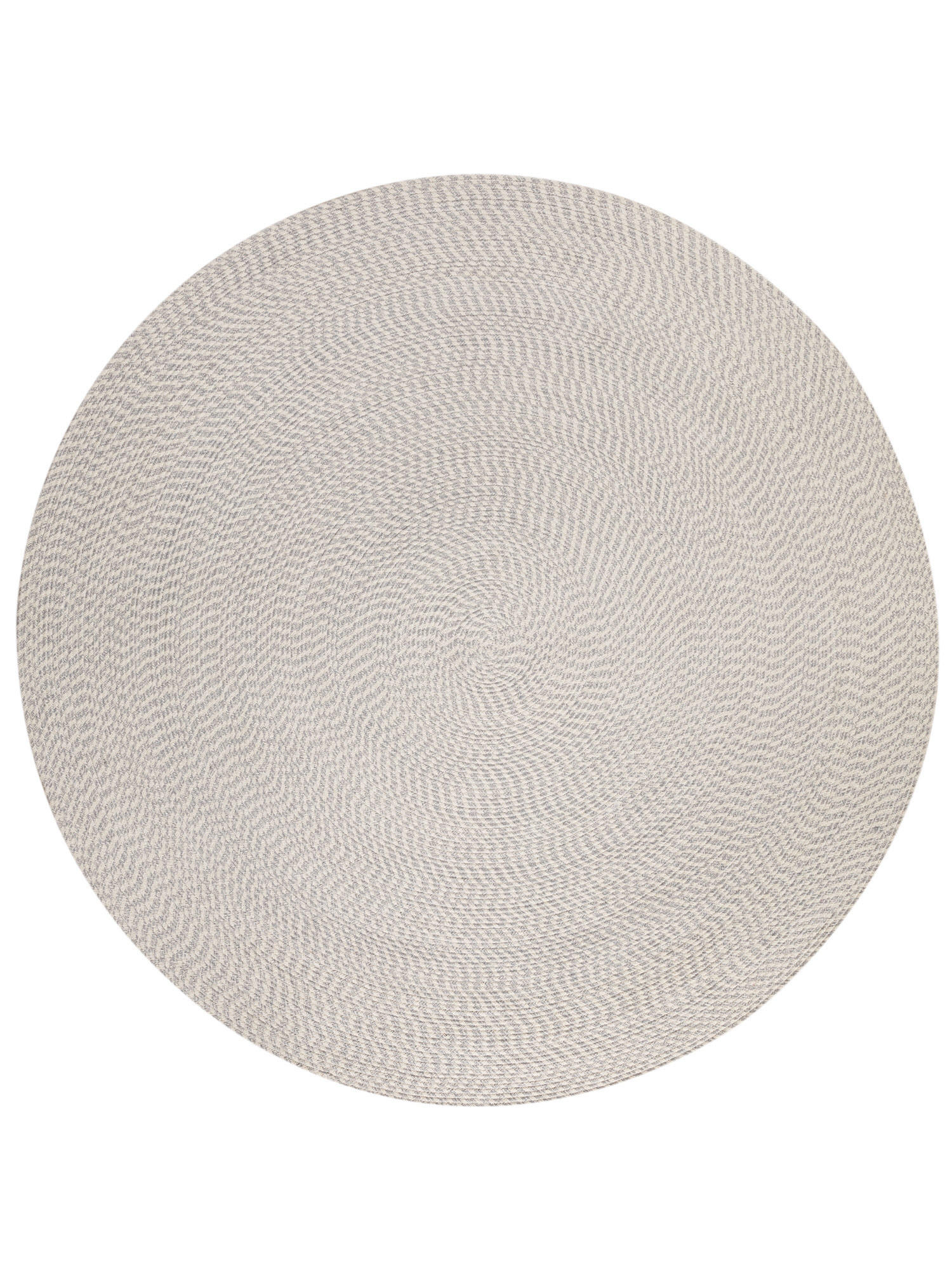 Steffensmeier Handwebteppich Hellgrau 120x120 cm