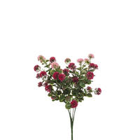 KUNSTPFLANZE Künstlicher Kugelamarant - Angie 36 cm - Rot, Kunststoff (36cm) - Emerald
