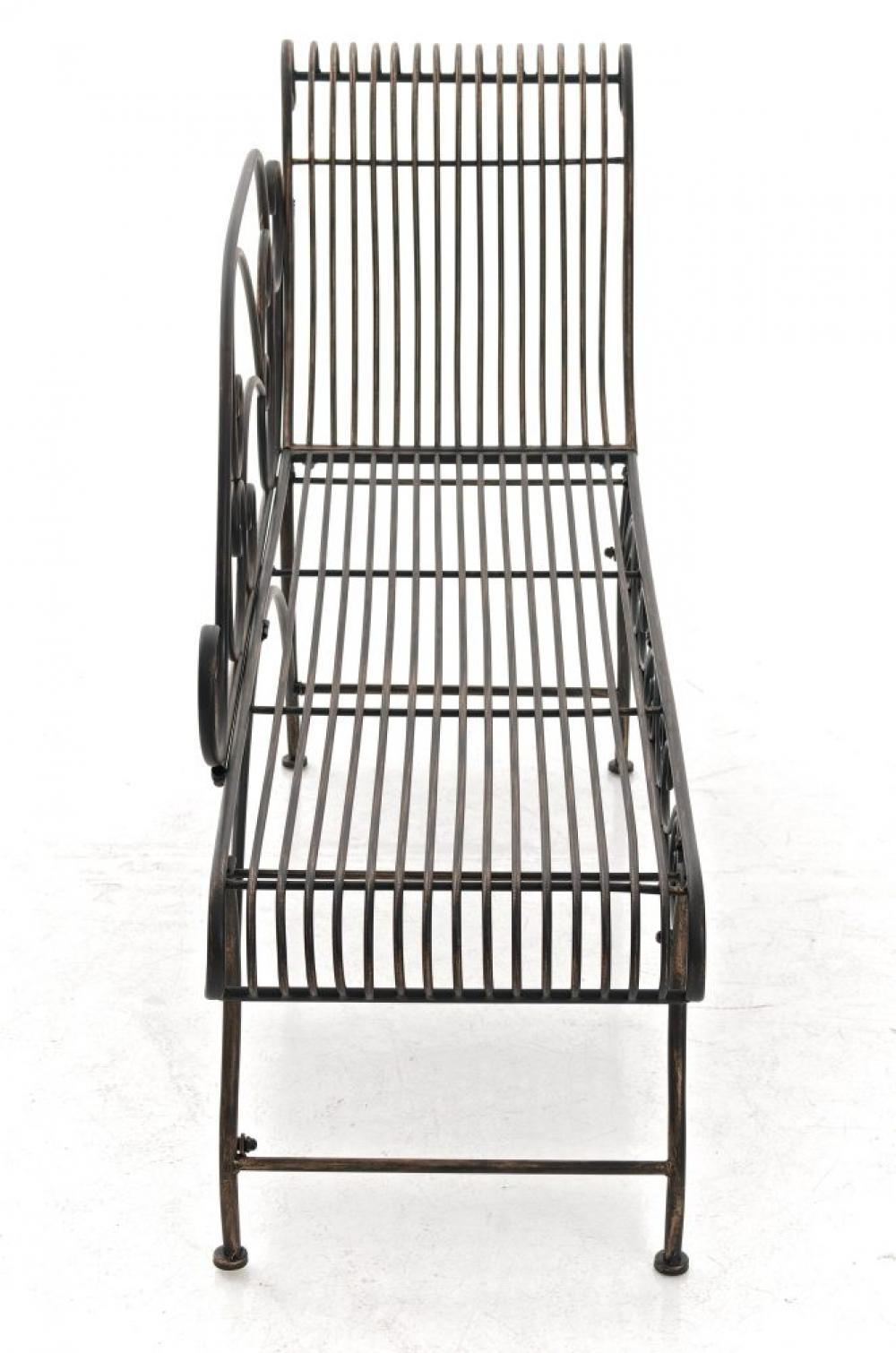 GARTENLIEGE Metall bronze - Bronzefarben, Metall (156/78/46cm) - CLP