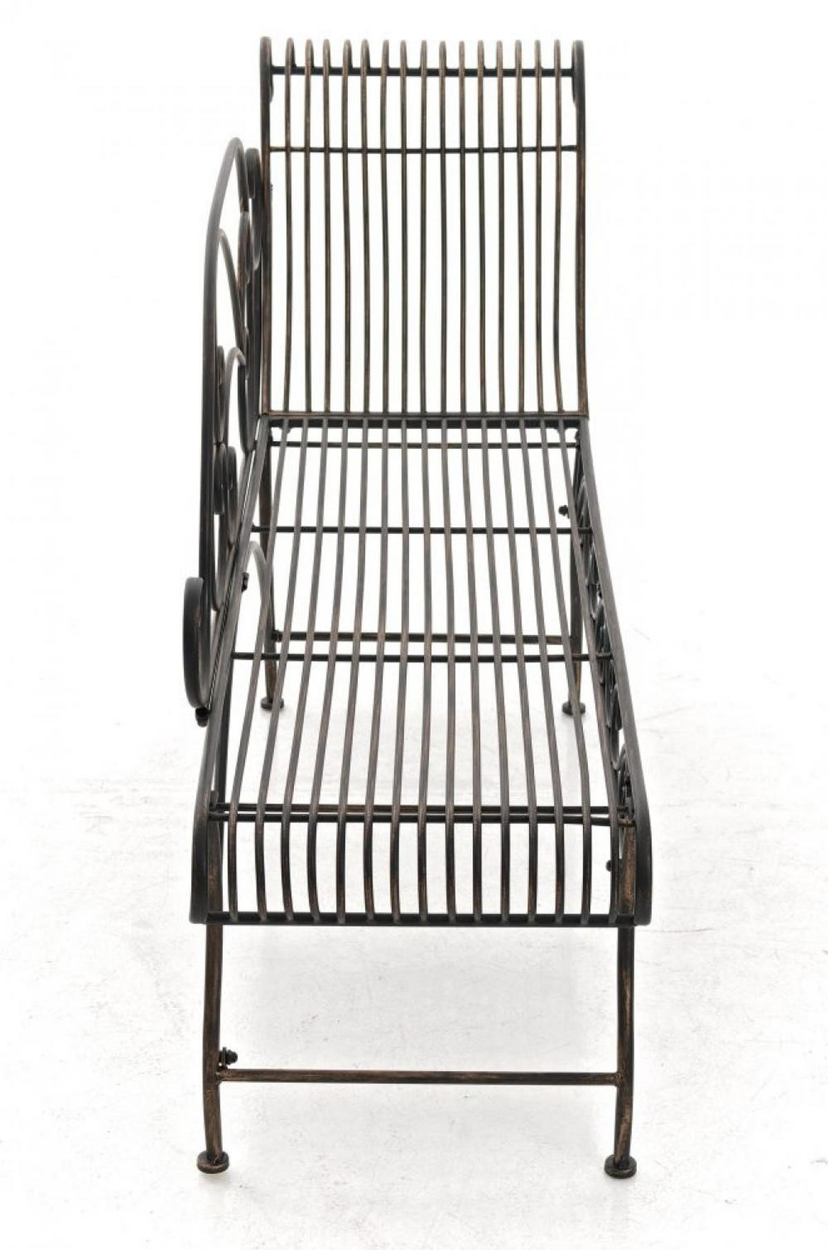 GARTENLIEGE Metall bronze - Bronzefarben, Metall (156/78/46cm) - CLP