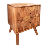NACHTTISCH MYSTIC LIVING Akazie Natur 60cm - Braun, Holz (40/56/35cm) - riess-ambiente