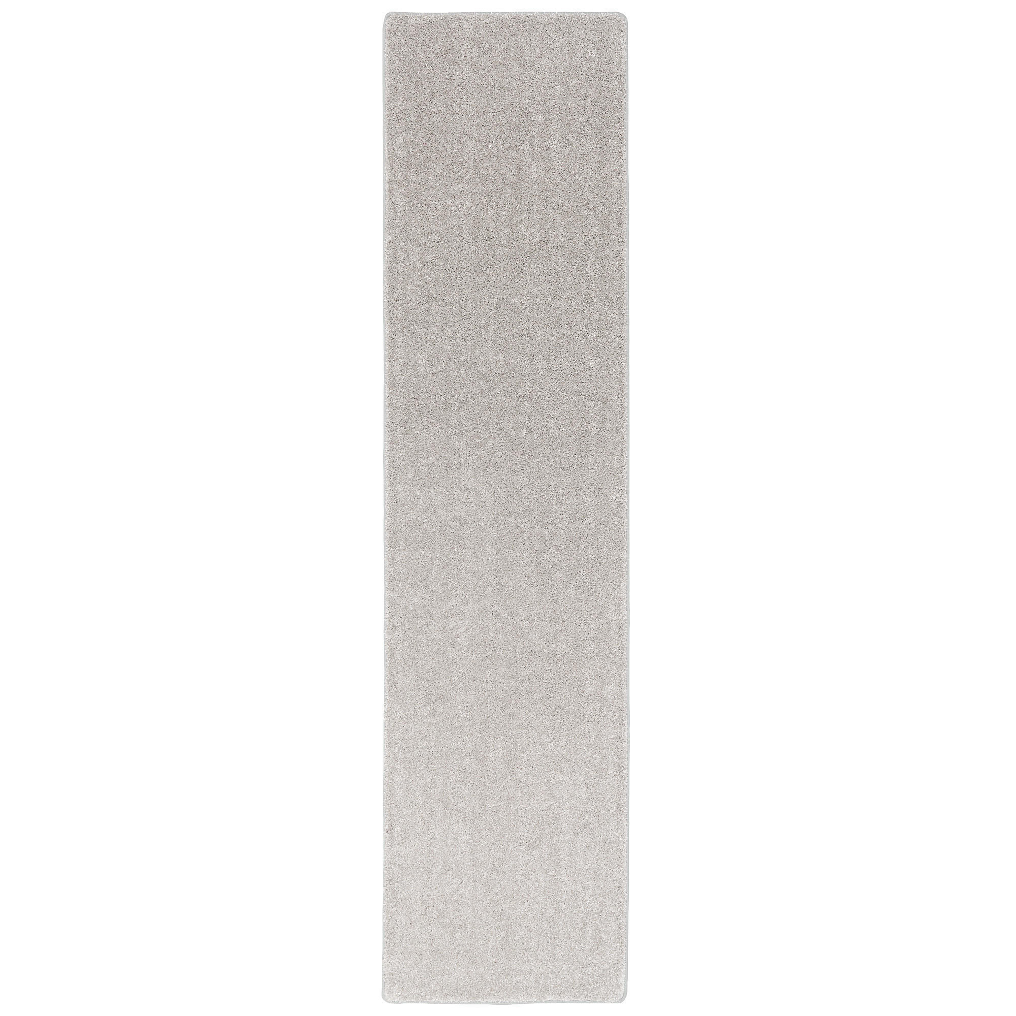 HOCHFLOR VELOURS TEPPICH LÄUFER MONA - Silberfarben, Textil (100/200cm) - Snapstyle