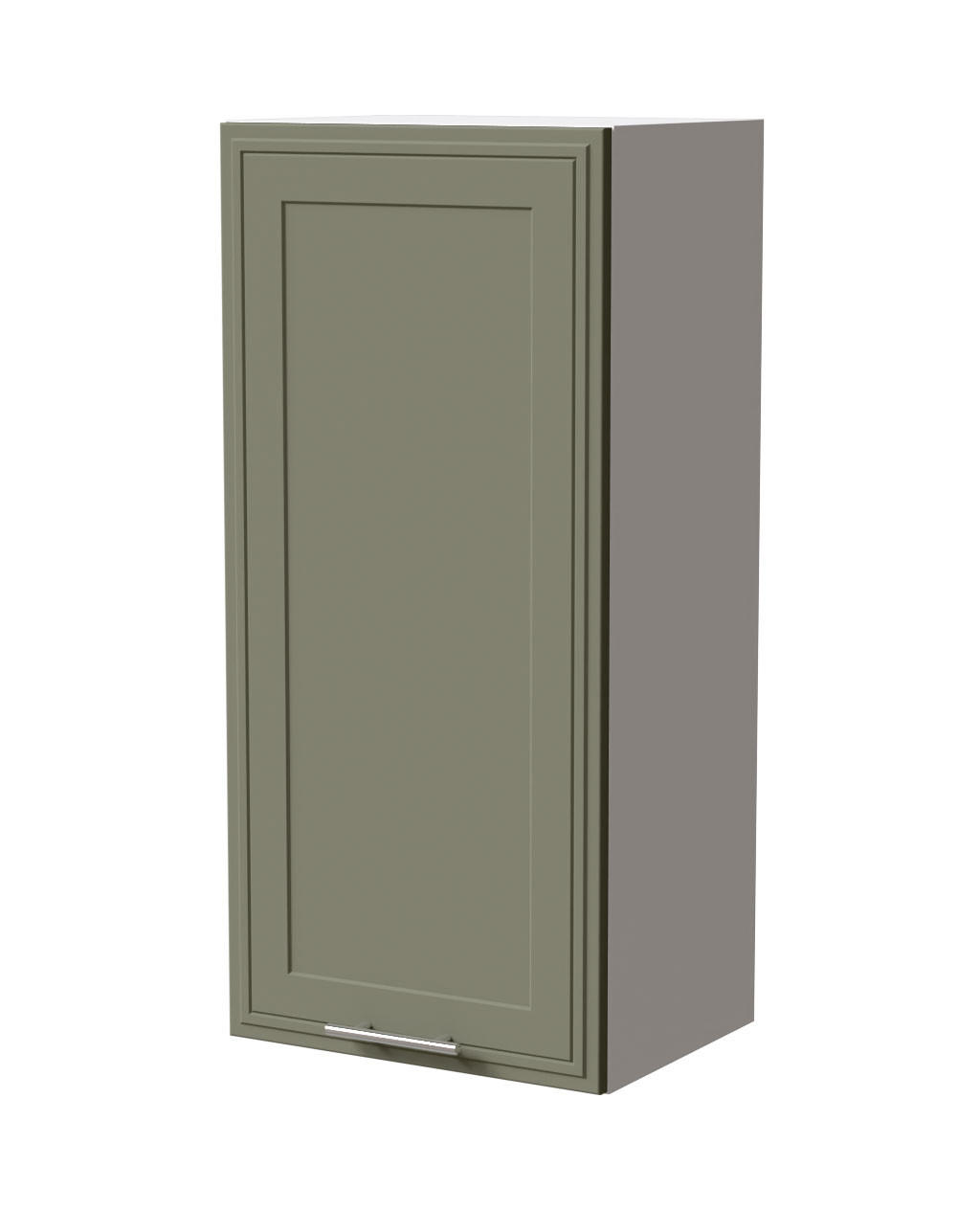 HÄNGESCHRANK Salo W4/45 Weiß / Reed Green Matt 45 / 32,5 / 96cm - Weiß/Grün, Holz/Holzwerkstoff (45/96/32.5cm) - Feldmann-Wohnen