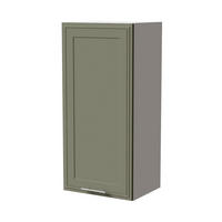 HÄNGESCHRANK Salo W4/45 Weiß / Reed Green Matt 45 / 32,5 / 96cm - Weiß/Grün, Holz/Holzwerkstoff (45/96/32.5cm) - Feldmann-Wohnen