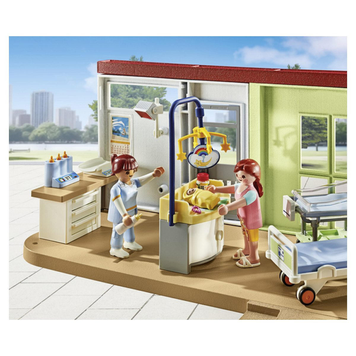 SPIELSET Das Entbindungszimmer - Blau, Kunststoff (9/19/35cm) - Playmobil