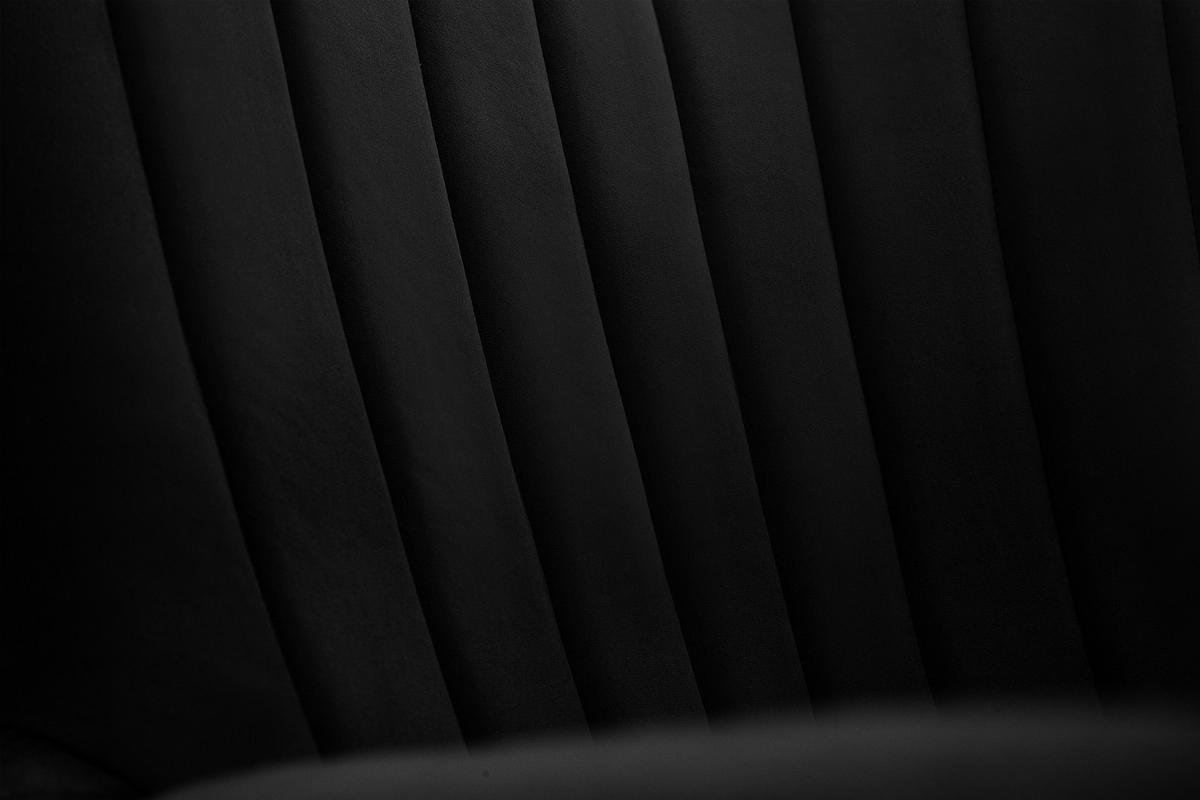 OHRENSESSEL GADI Velourstoff, Schwarz - Schwarz, Holz/Textil (76/100/78cm) - KONSIMO®