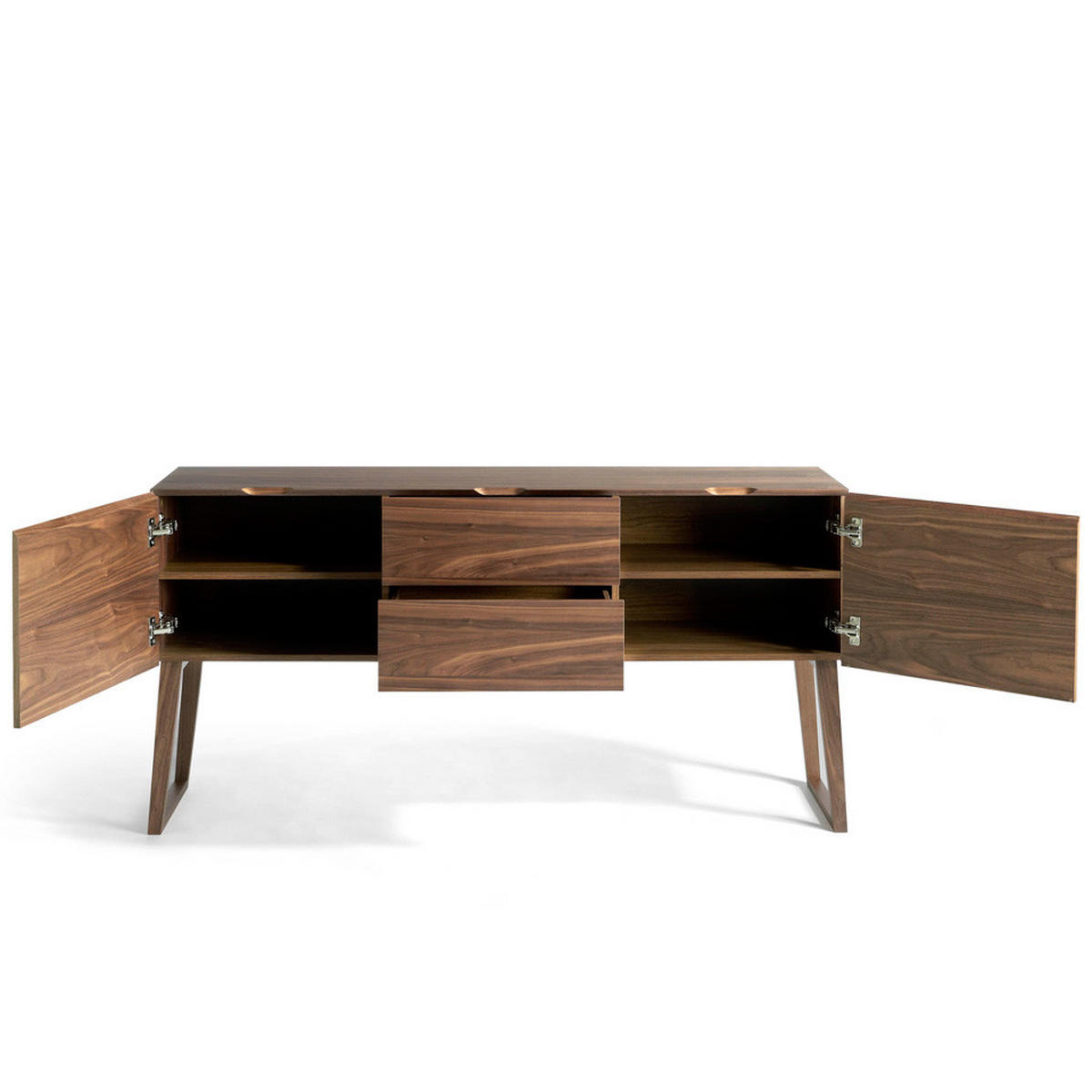 SIDEBOARD Walnuss 160/40/80 cm - Walnussfarben, Holz (160/80/40cm) - ANGEL CERDA