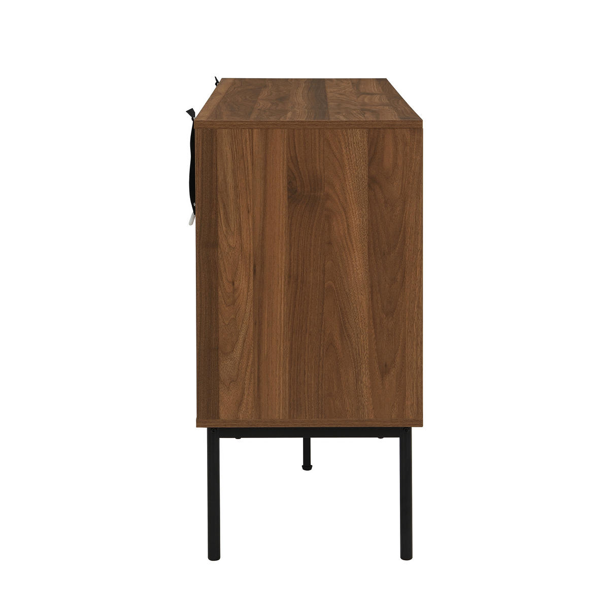 SIDEBOARD DE-37586 140/40/80 cm mit Rattan und 4 Türen Natur - Naturfarben, Holzwerkstoff (140/80/40cm) - ComfortXL