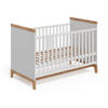 BABYBETT Malia Weiß/Artisan 70x140 cm - Hellgrau/Weiß, Holzwerkstoff - VitaliSpa