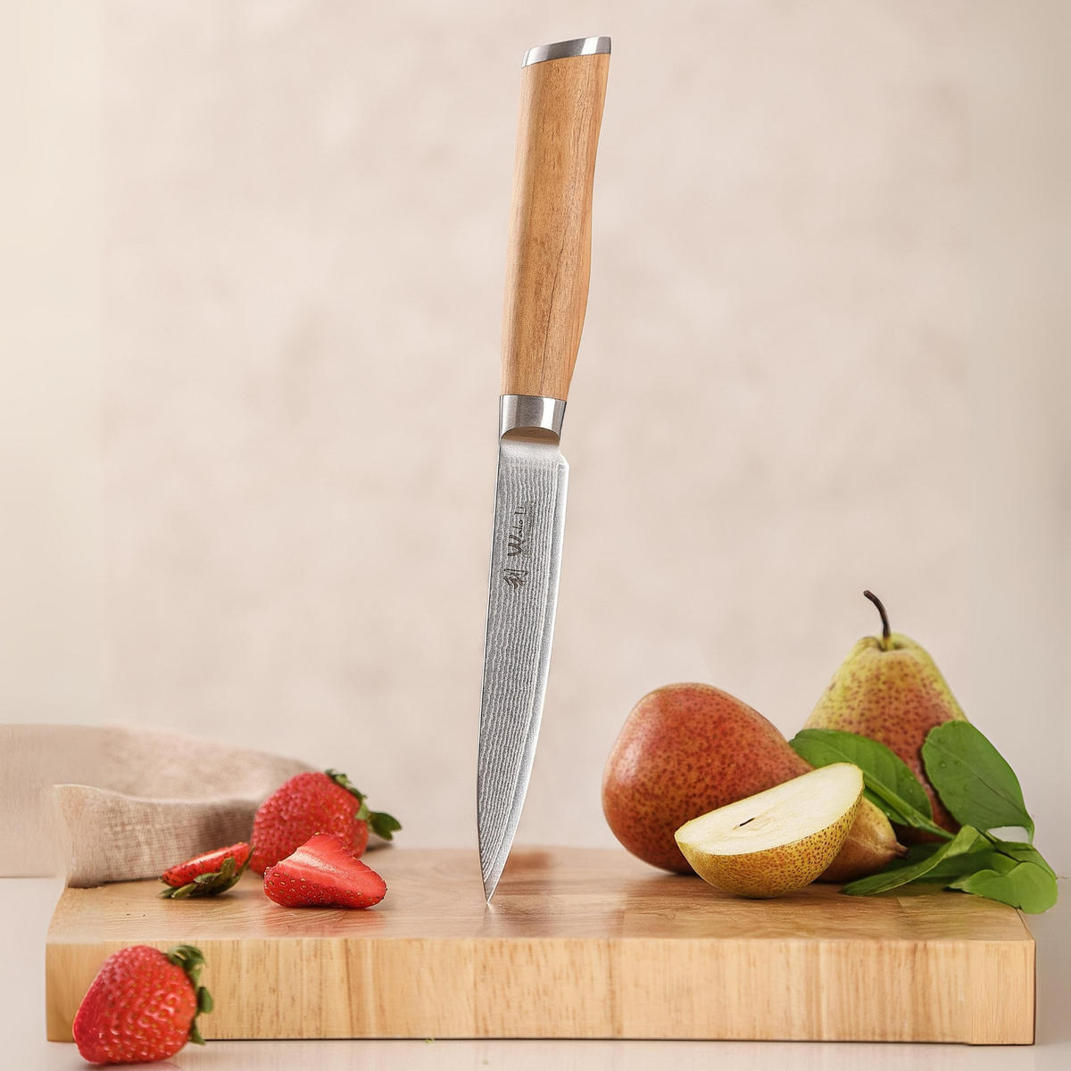 ALLZWECKMESSER 12,5 cm - Braun, Holz/Metall (24cm) - Wakoli