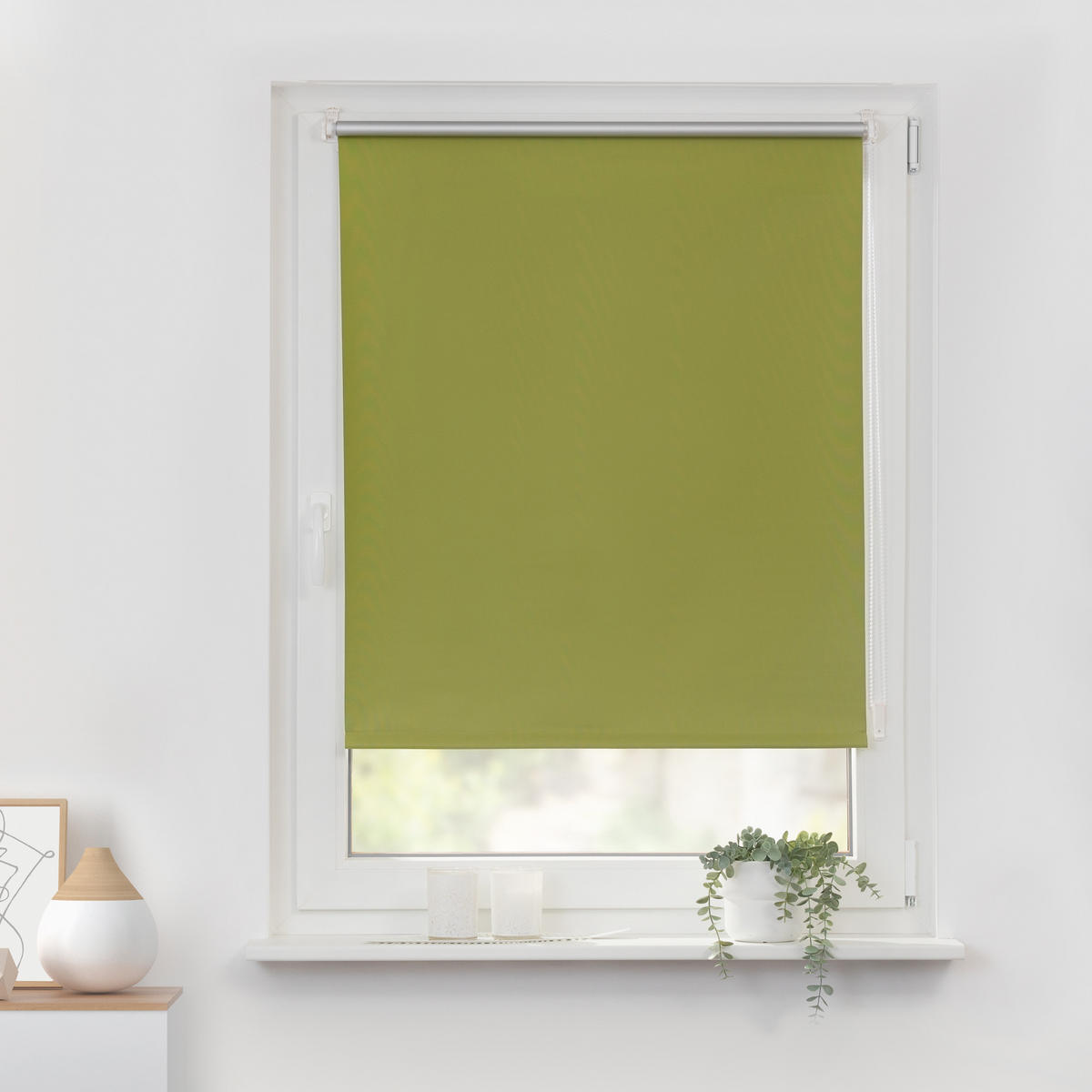 THERMO-ROLLO KLEMMFIX, OHNE BOHREN, VERDUNKELUNG - Grün, Kunststoff (85/150cm) - Lichtblick Original