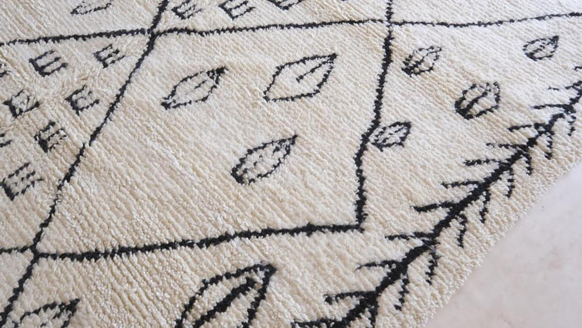 BERBERTEPPICH aus reiner Wolle 246x 353 cm - Weiß, Naturmaterialien (246/353cm) - AFK Living