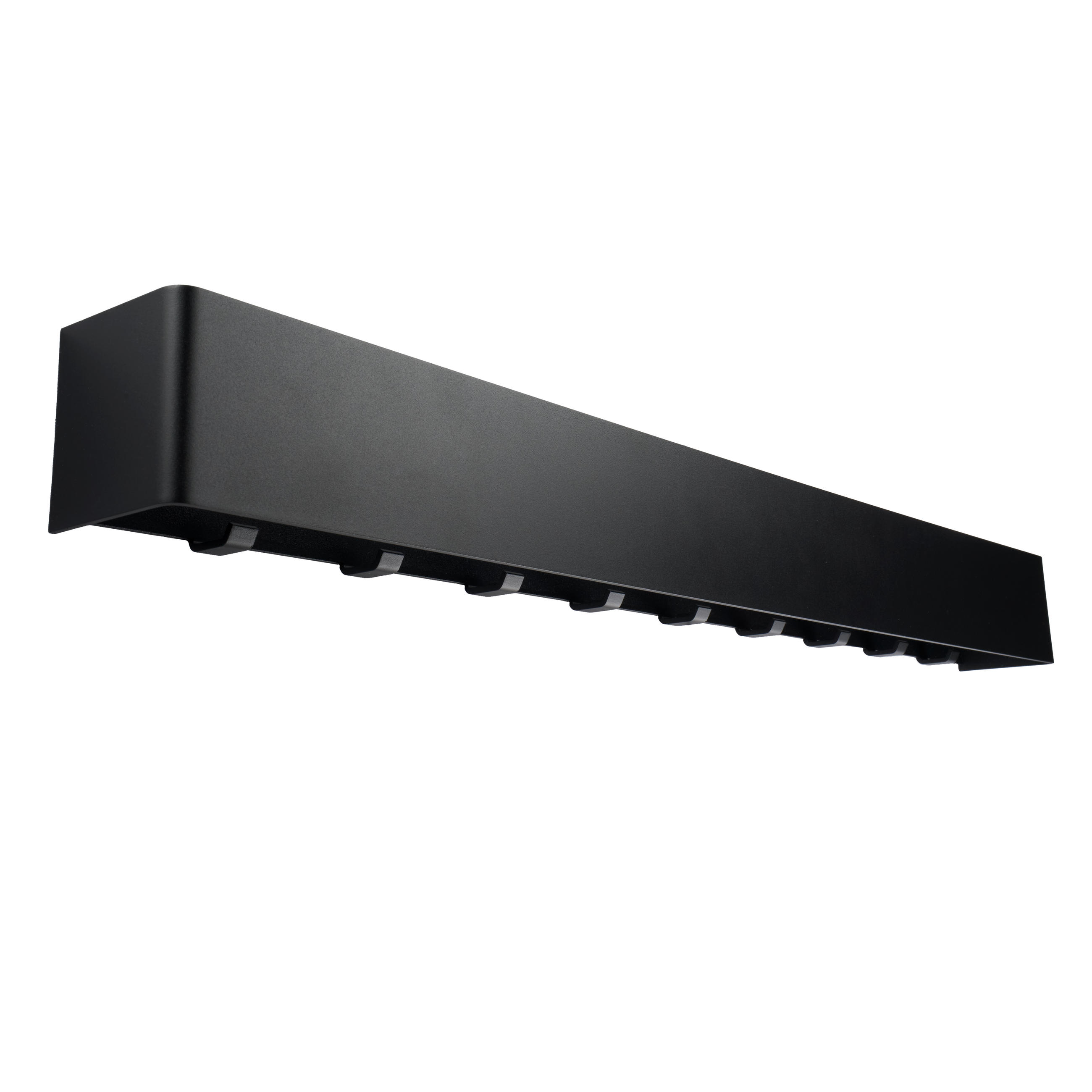 GARDEROBENLEISTE Wandgarderobe Matt Schwarz 80 cm - Schwarz, Metall (80/8/7.8cm) - Designfabrik Hamburg