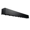 GARDEROBENLEISTE Wandgarderobe Matt Schwarz 80 cm - Schwarz, Metall (80/8/7.8cm) - Designfabrik Hamburg