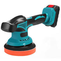 POLIERMASCHINE - 21V - Einstellbare Drehzahl, mit externer Exzenterpolierfunktion, inklusive 1 Batterie. - Blau, Kunststoff (30/20/18cm) - DCA