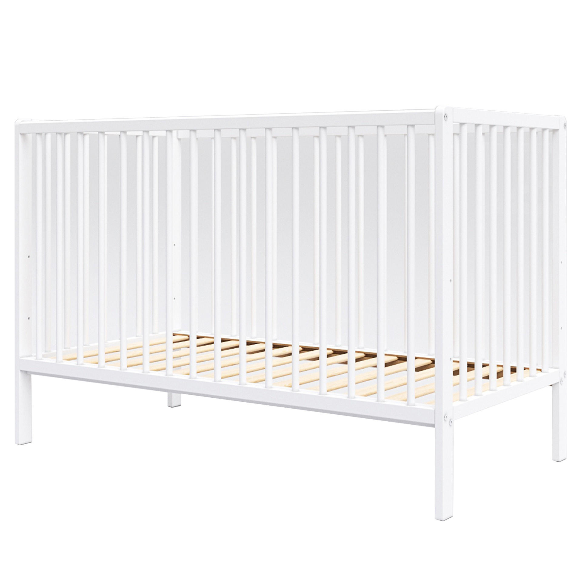 BABYBETT Anna, Mitwachsendes, Weiß - Weiß, Holz (60/120cm) - Premiers Moments