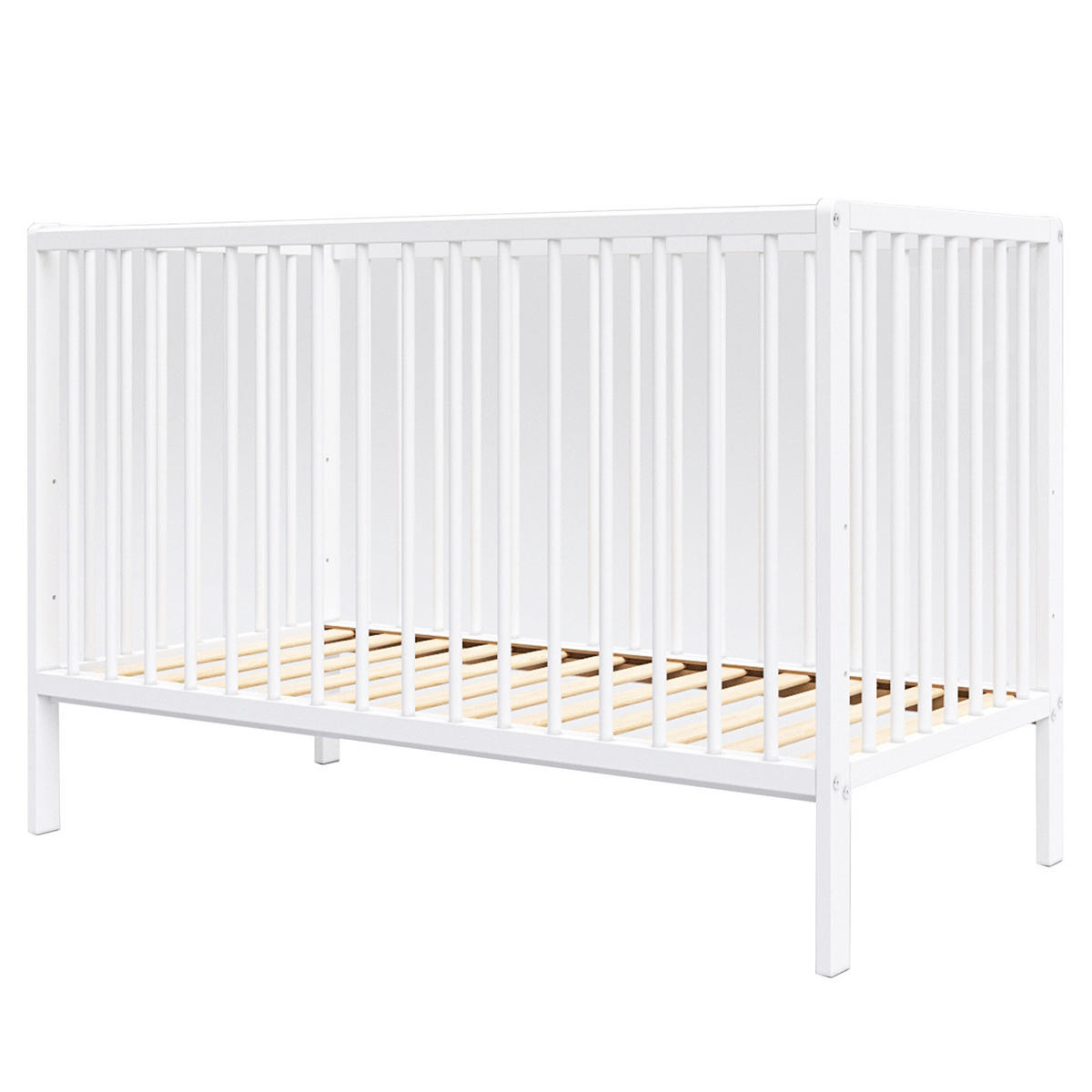 BABYBETT Anna, Mitwachsendes, Weiß - Weiß, Holz (60/120cm) - Premiers Moments