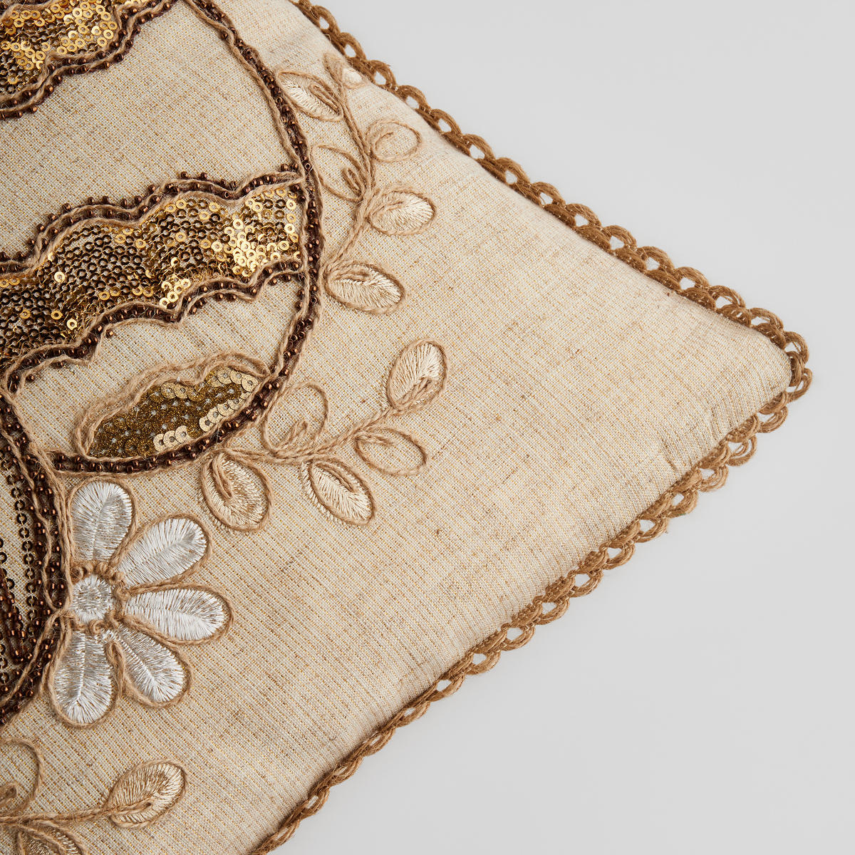 KISSENBEZUG Oaken - Beige, Textil (45/45cm) - home&you