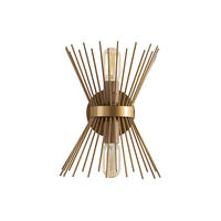 WANDLAMPE - 23 x 16 - metall - goldfarben Kirpi - Goldfarben, Metall (23/33/16cm) - Vente-Unique
