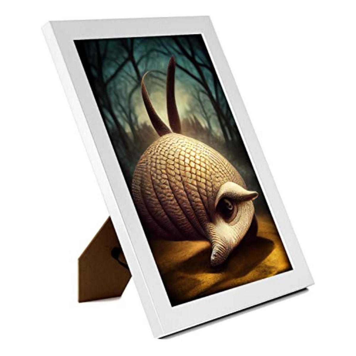 POSTER Set mit 4 Hunde im T Burton Goth Stil A4 Weißer Rahmen - Weiß, Papier (29.7/3cm) - Nacnic