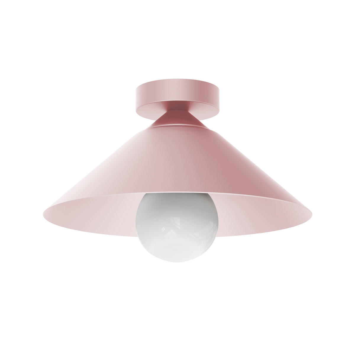 DECKENLEUCHTE - Pink, Metall (25/25/15cm) - Lumicom