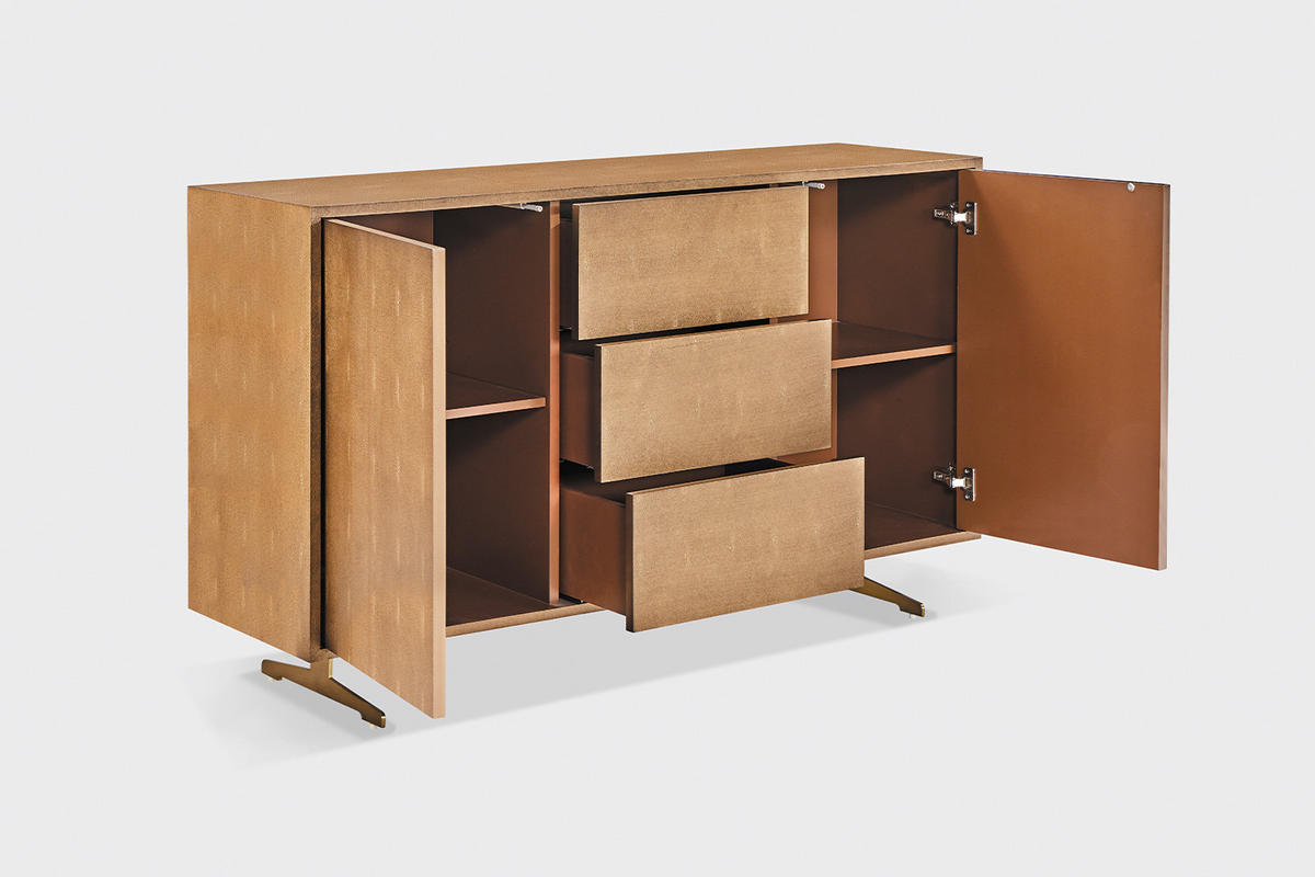 SIDEBOARD GALA Gold Holz - Goldfarben, Holz/Holzwerkstoff (140/85/40cm) - KAWOLA