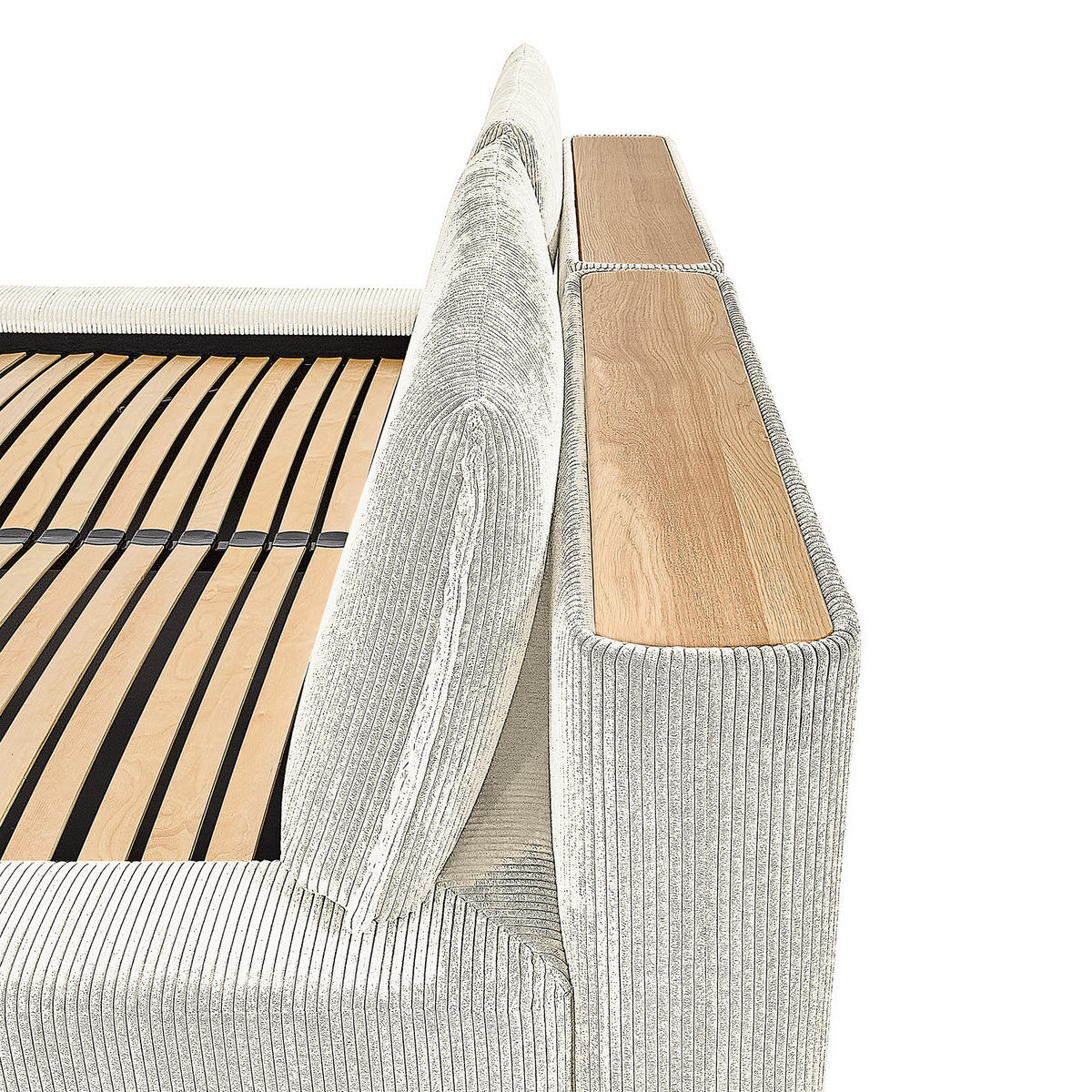 POLSTERBETT - Weiß, Textil (140/200cm) - home24