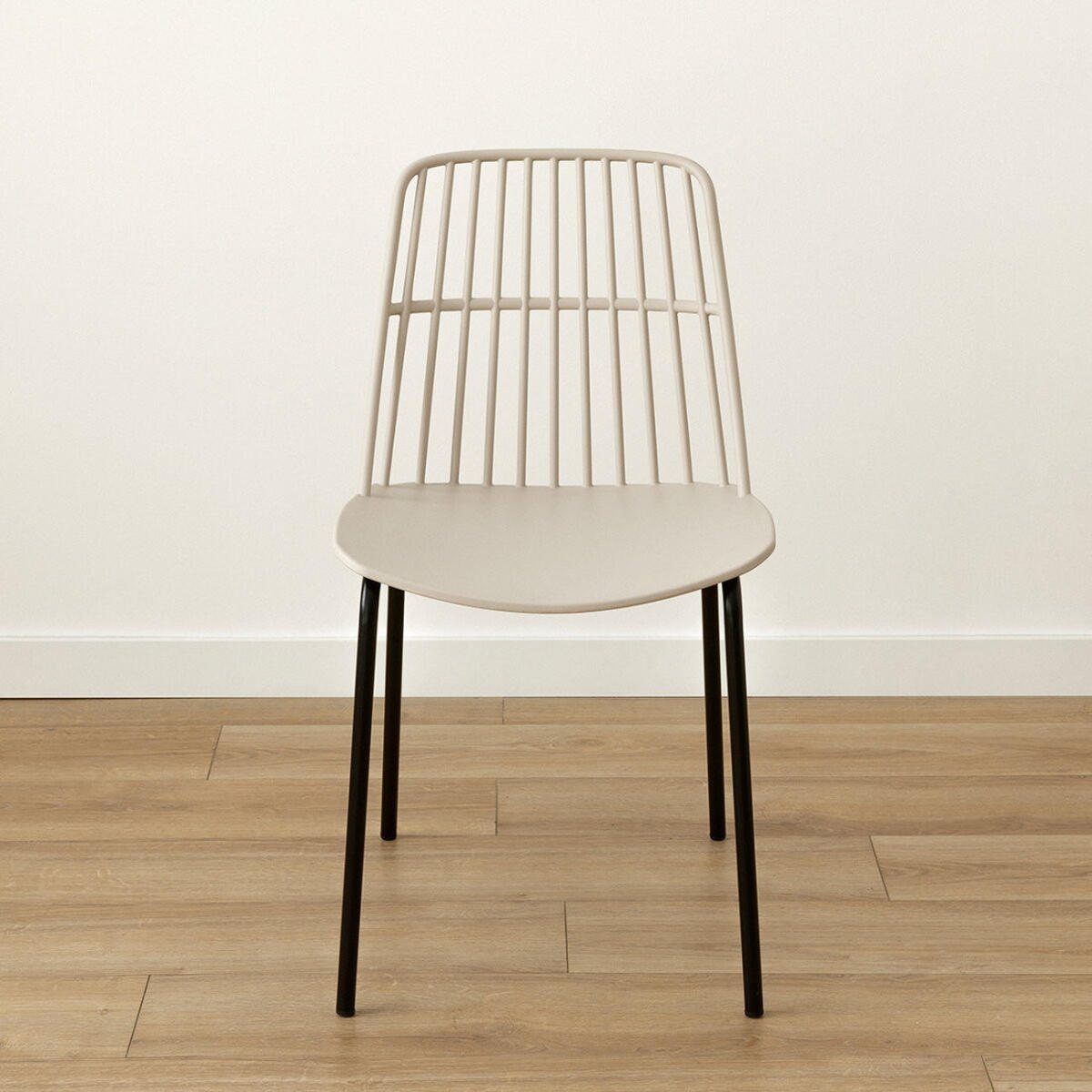 STUHL Taos Beige 45.5 cm x 82 cm - Beige, Kunststoff (45/82/55cm) - Kenay Home