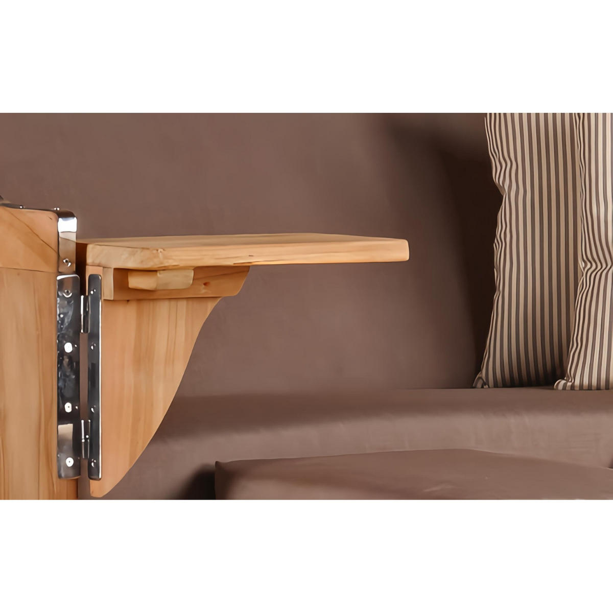 STRANDKORB Düne 2 Sitzer Teak PE Grey - Taupe/Braun, Holz/Metall (125/170/80cm) - Mr. Deko